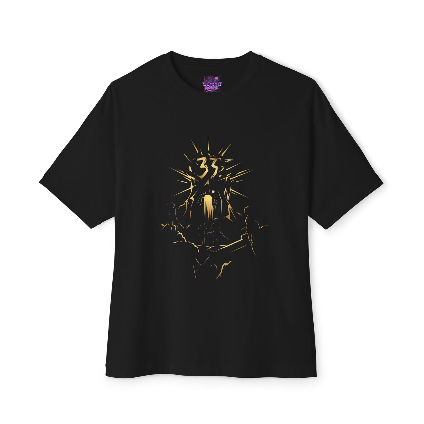 Golden Expedition 33: Red Gommage Street Fashion Legend Facing the Paintress Premium Oversized Unisex T-Shirt