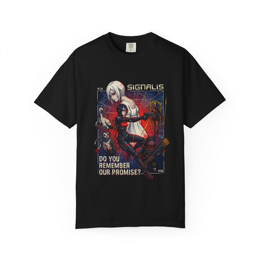 Signalis Elster Ariane Cosmic Romance Moon Embrace Retro Pixel Premium T-Shirt