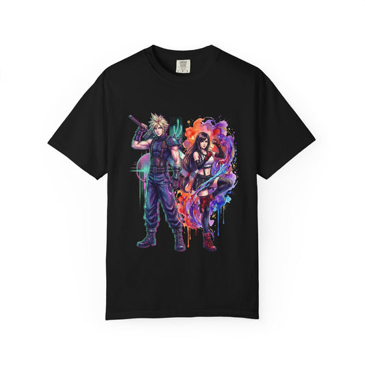 Final Fantasy 7 Remake Tifa and Cloud Together Art Premium T-Shirt