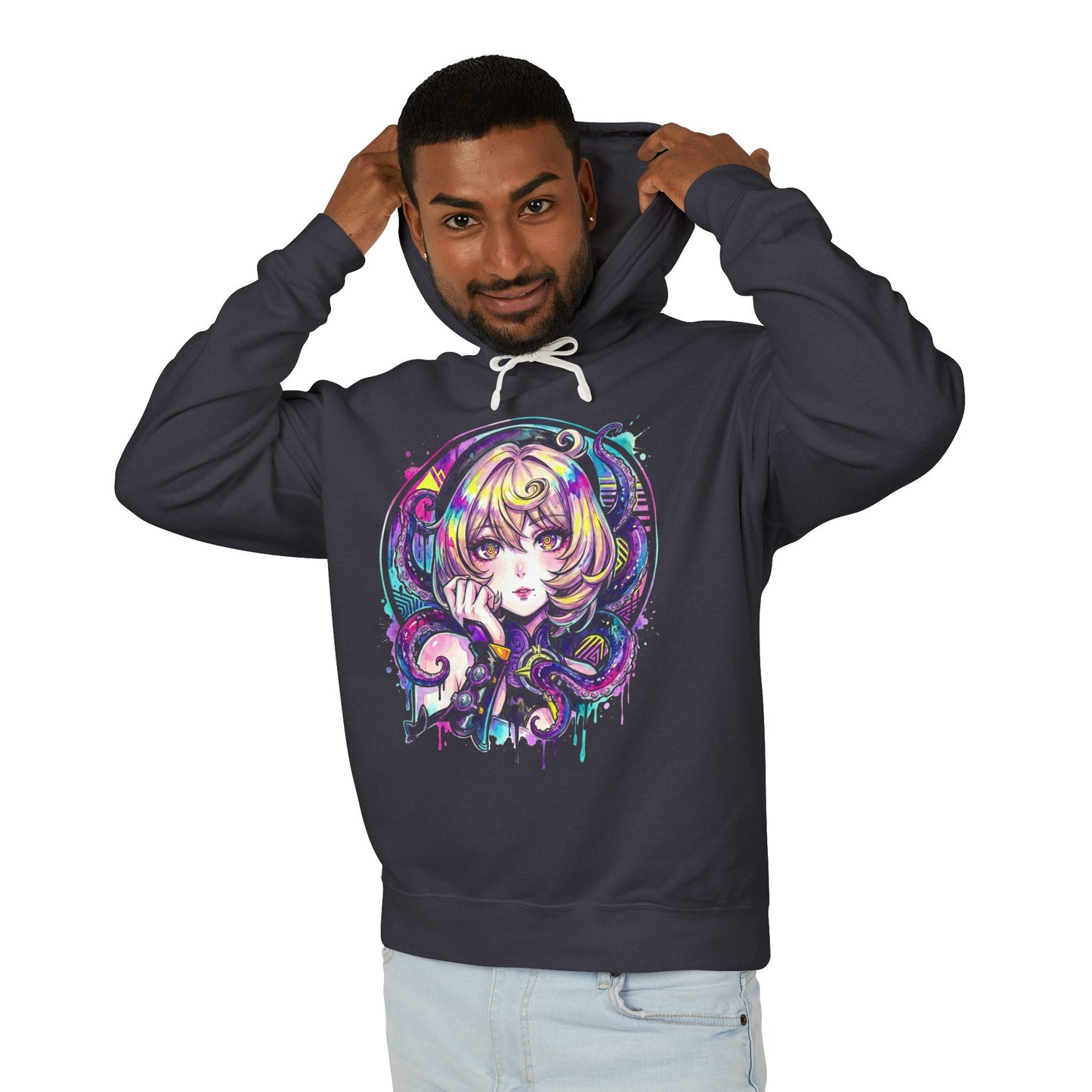 Zenless Zone Zero Yidhari Murphy Puffy Sleeves Black Shorts Vaporwave Unisex Premium Hoodie