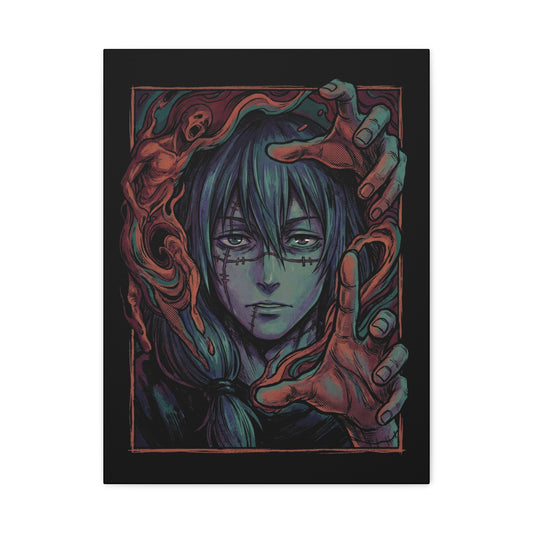 Jujutsu Kaisen Mahito Patchwork Face Canvas Print