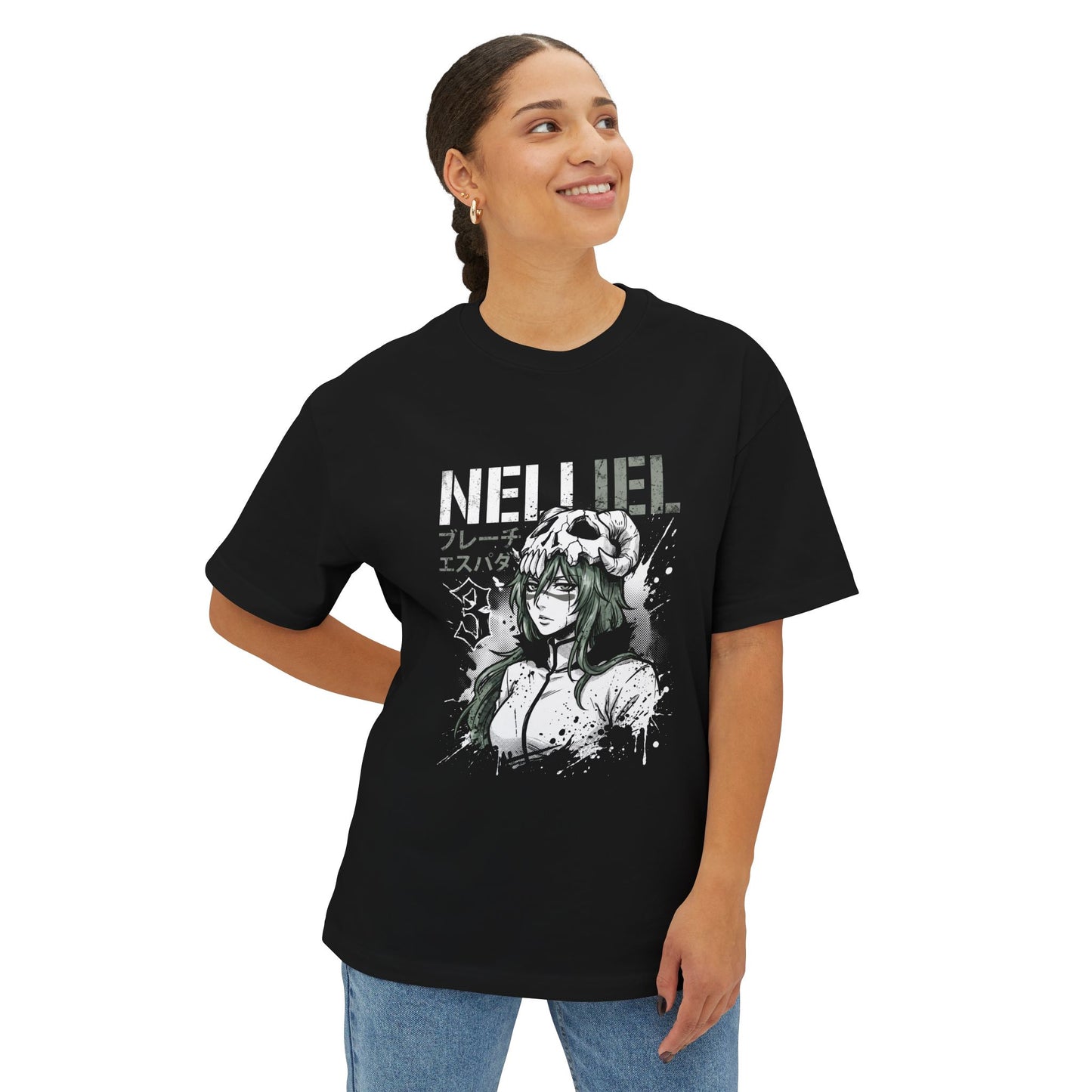 Nelliel Bleach: Broken Mask Horned Arrancar Queen Premium Oversized Unisex T-Shirt