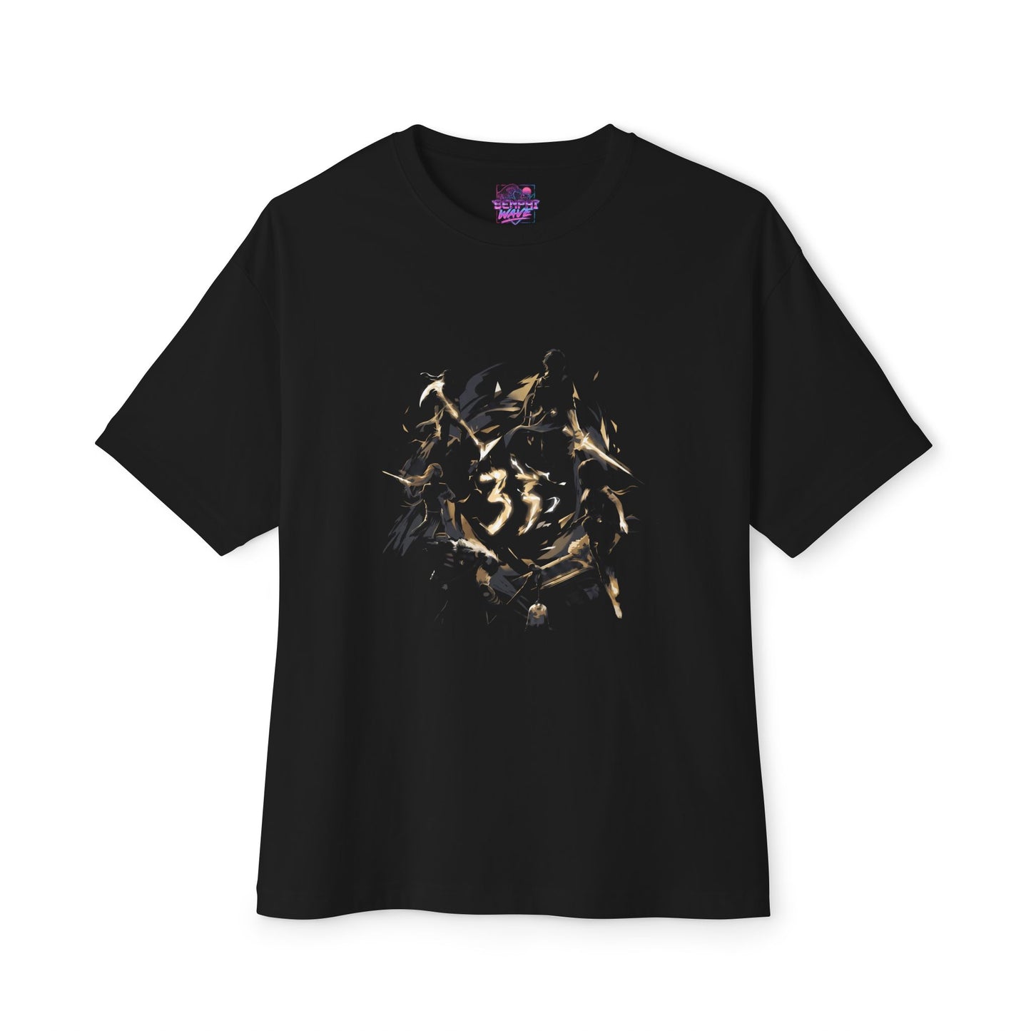 Golden Expedition 33: Red Gommage Street Fashion Legend Facing the Paintress Premium Oversized Unisex T-Shirt