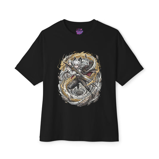 Wuthering Waves Zani Golden Dragon Whirlwind Fan Art Oversized T-Shirt