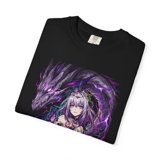 Castorice HSR Ethereal Beauty Silver Hair Violet Eyes Portrait Premium T-Shirt