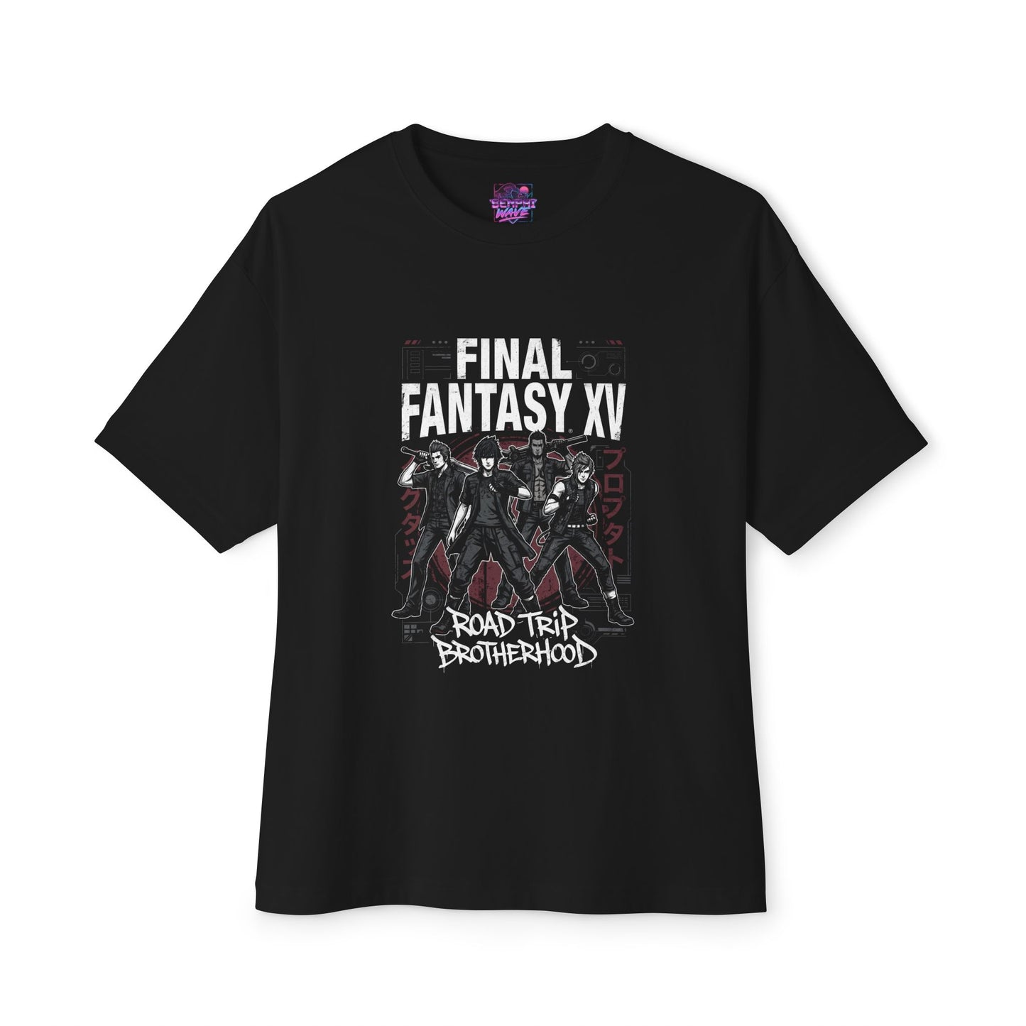 Noctis and the Chocobros Epic Brotherhood Journey Premium Oversized Unisex T-Shirt