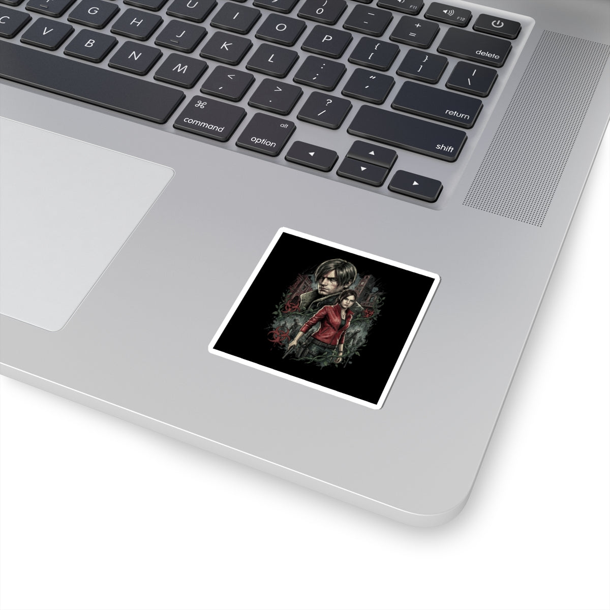Resident Evil 2 Leon Kennedy and Claire Raccoon City Biohazard Sticker