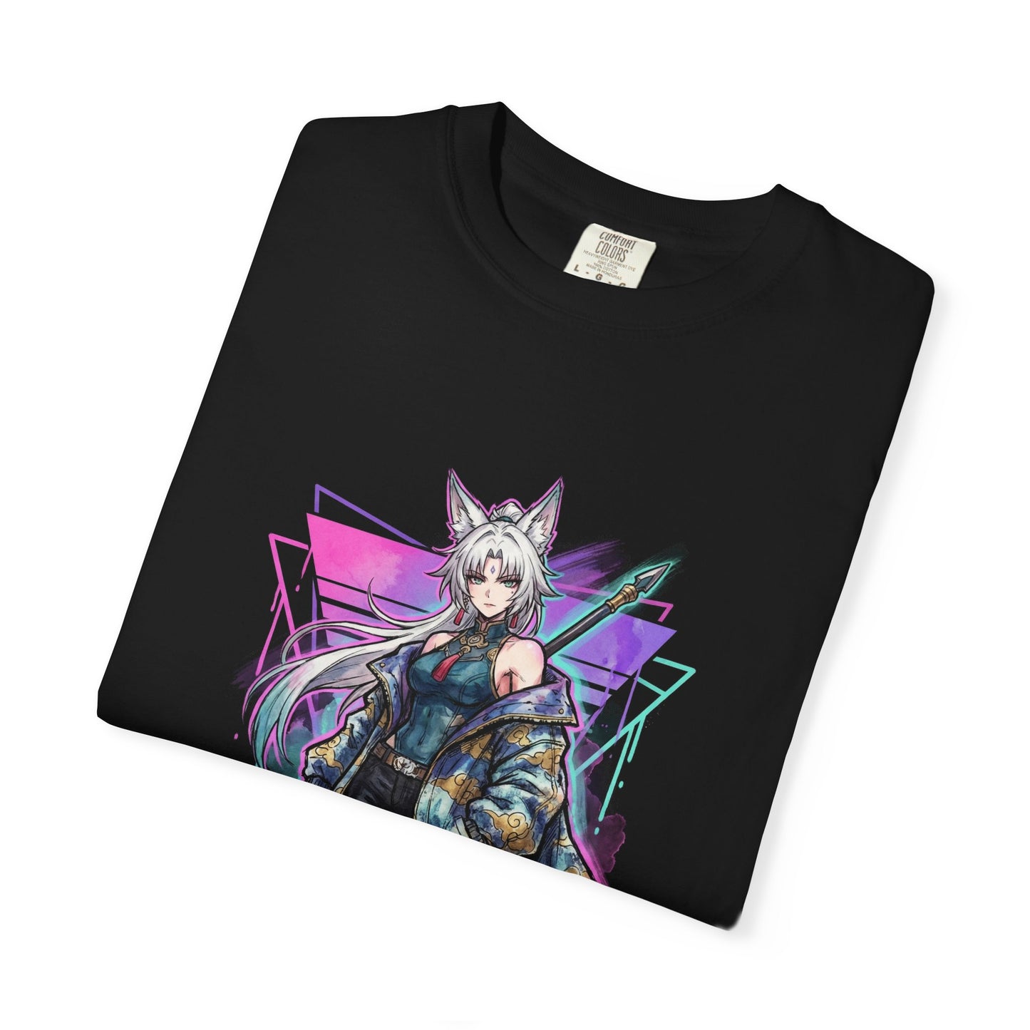 Feixiao HSR Wind Hunt General Vaporwave Neon Design Premium T-Shirt