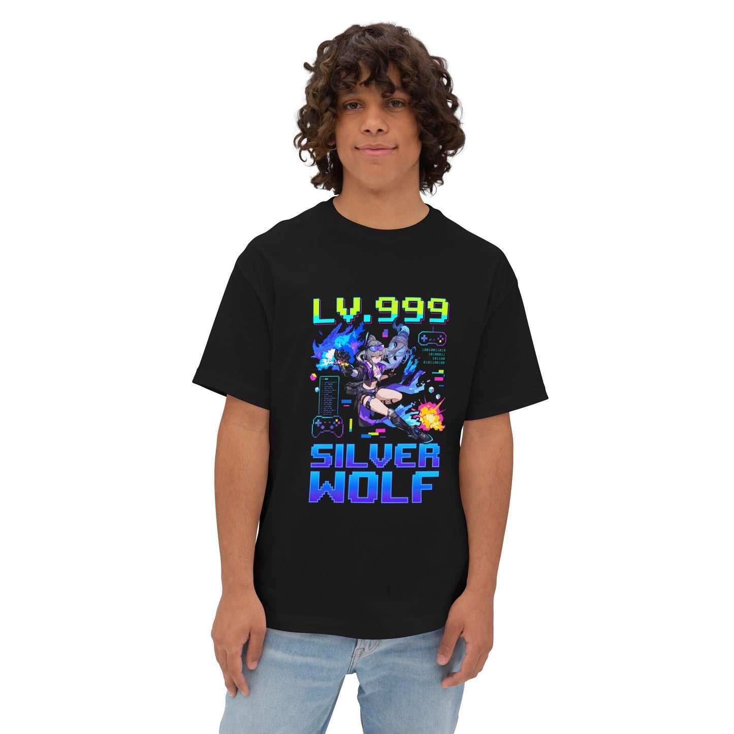 HSR Silver Wolf Overclocked: Level 999 Premium Oversized Unisex T-Shirt