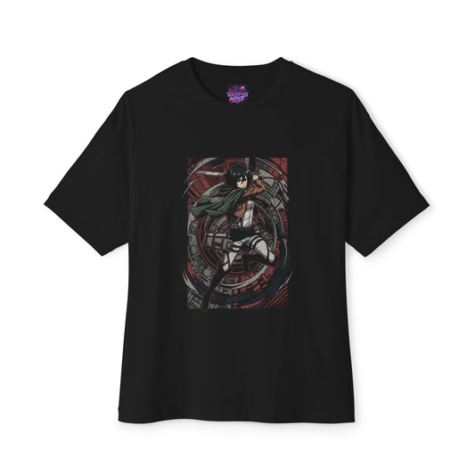 Attack on Titan Mikasa Ackerman Anime Manga Graphic Tee Premium Oversized Unisex T-Shirt