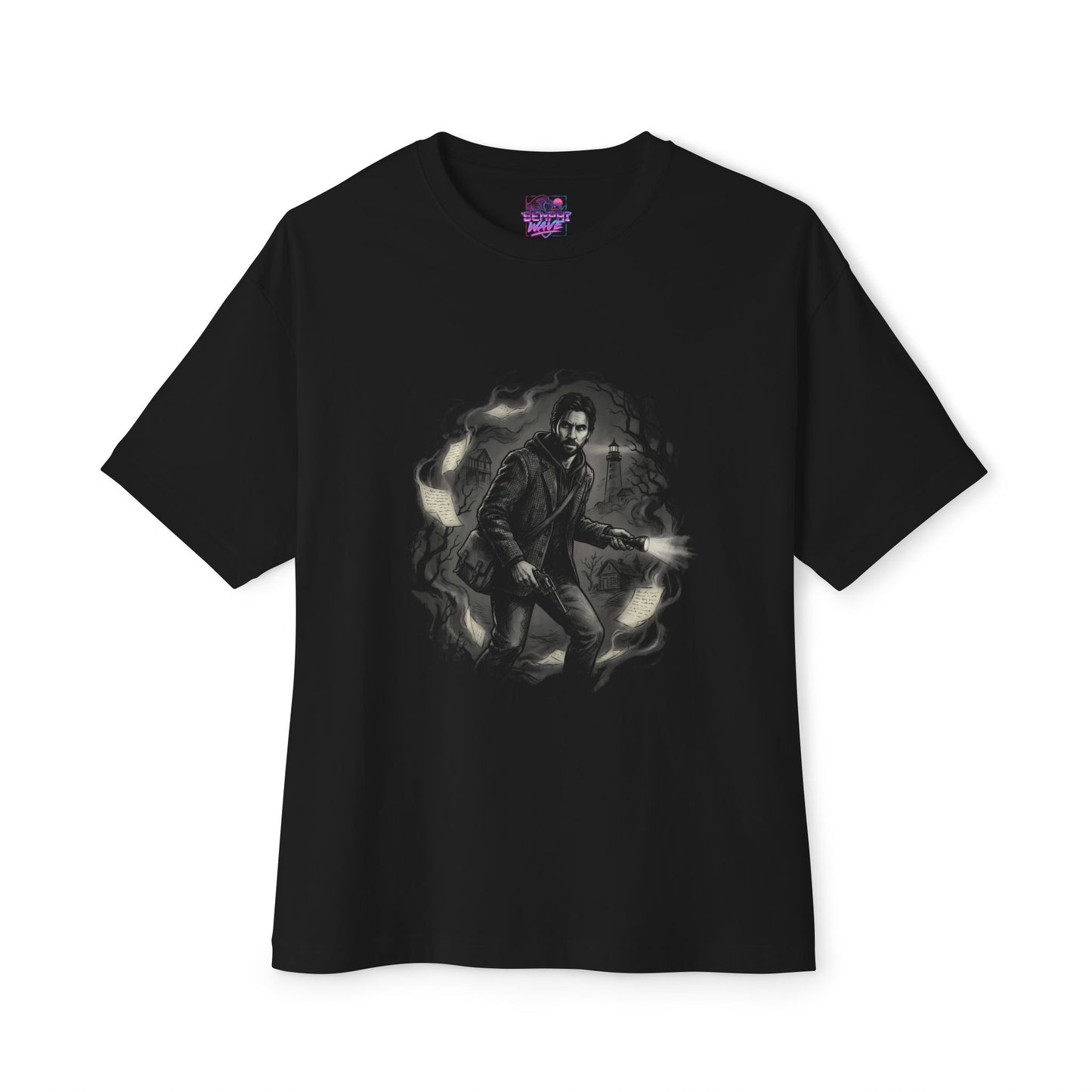 Alan Wake Bright Falls Author Premium Oversized Unisex T-Shirt