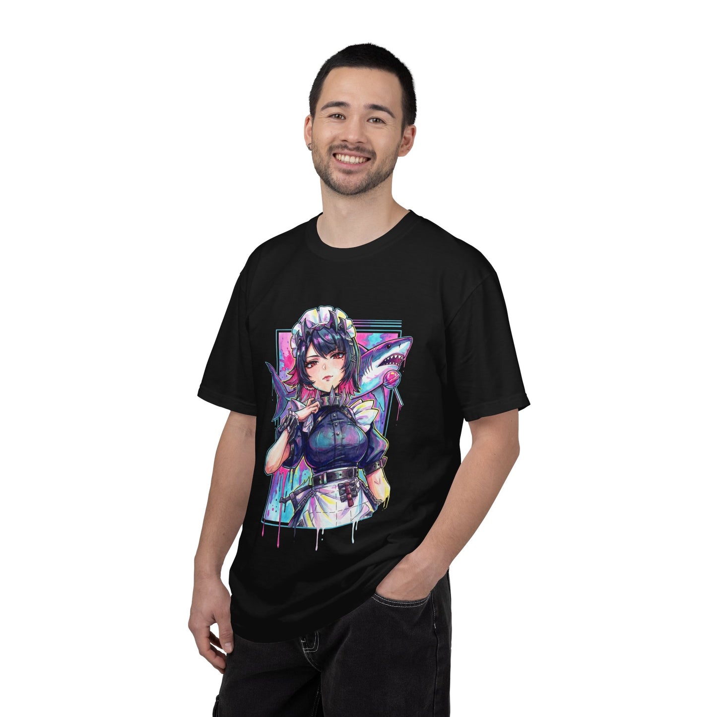 Ellen Joe ZZZ Red Eyes Cool Maid Aesthetic Portrait Premium T-Shirt