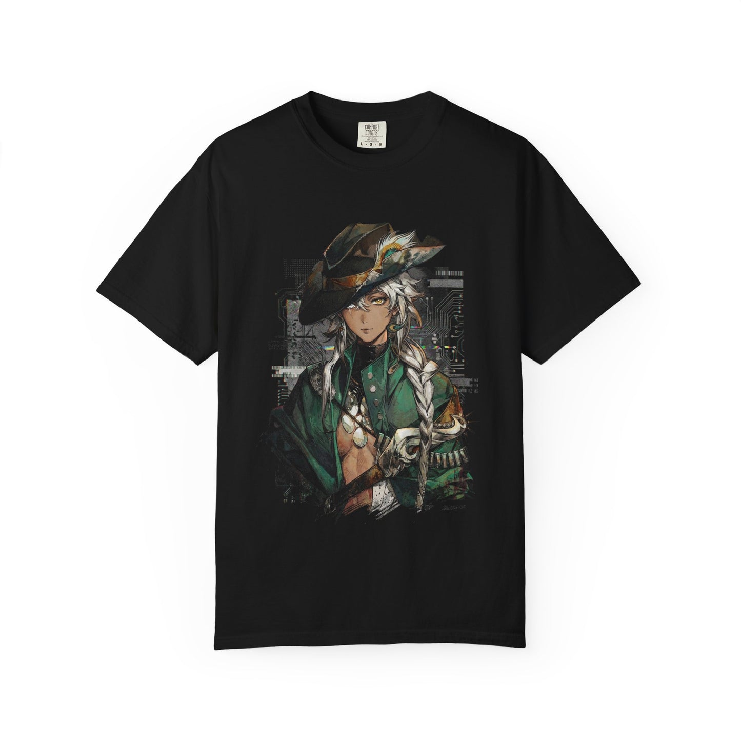 Reverse 1999 Argus Plant Afflatus Bounty Hunter Design Premium T-Shirt