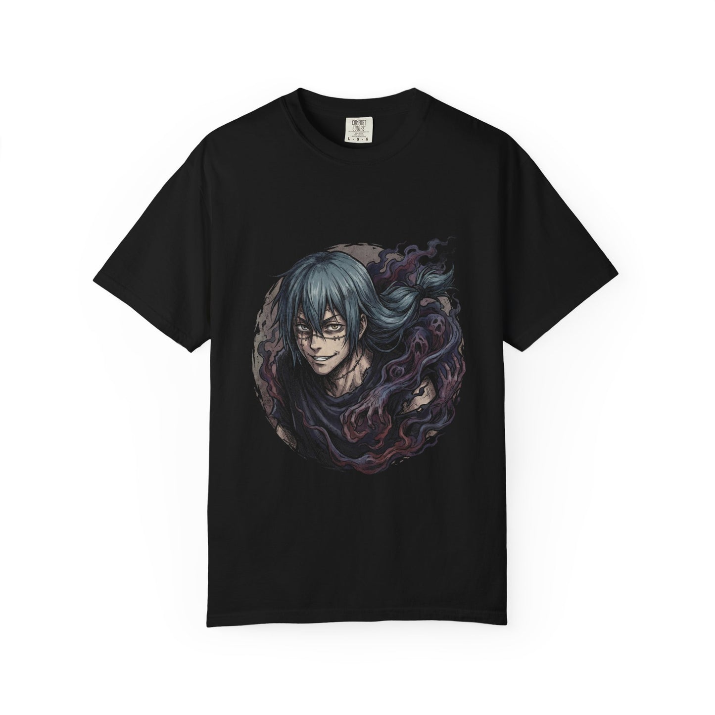 Jujutsu Kaisen Mahito Patchwork Stitches Grey Hair Design Premium T-Shirt