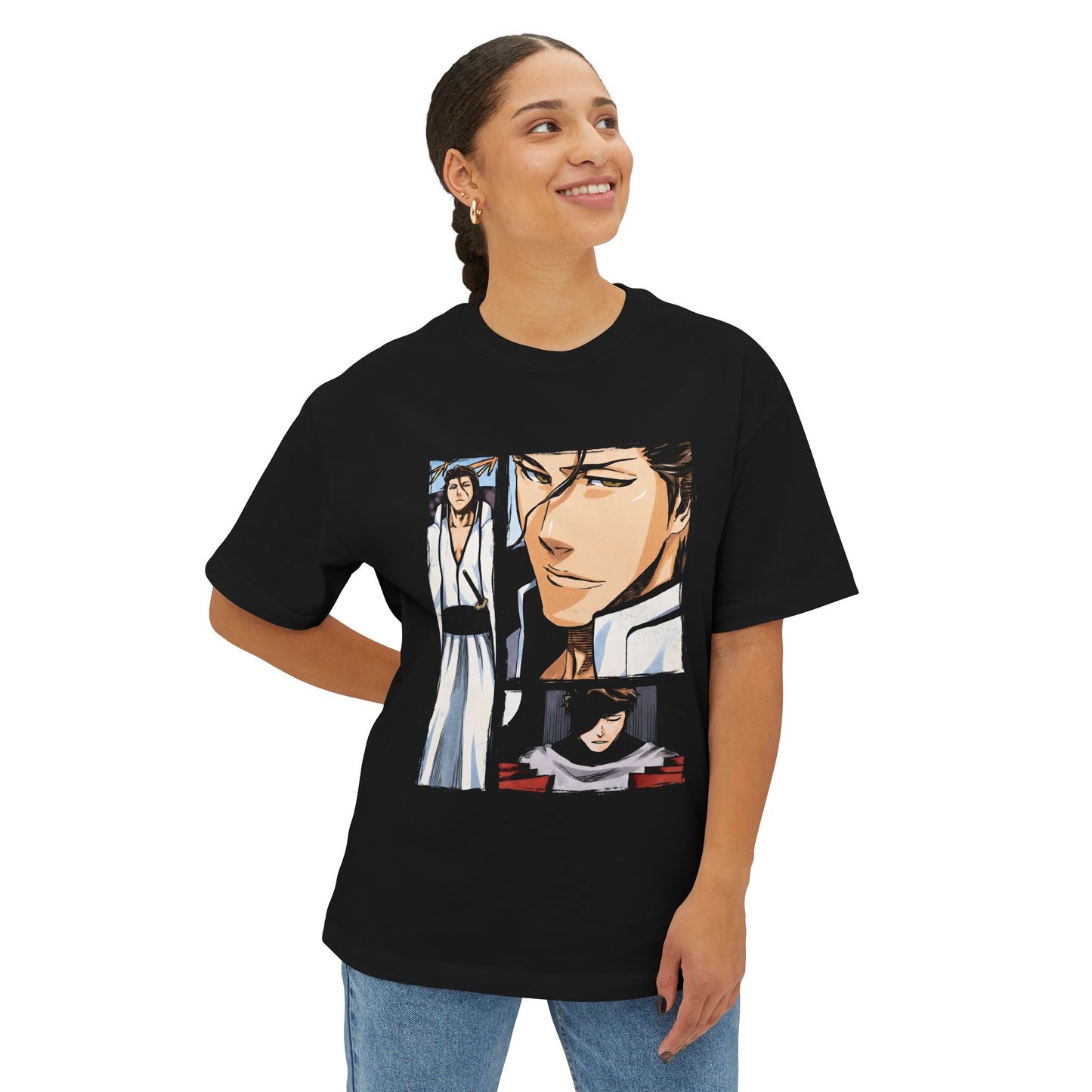 Sosuke Aizen Bleach Anime Illustration Streetwear Shirt - Oversized Premium Tee
