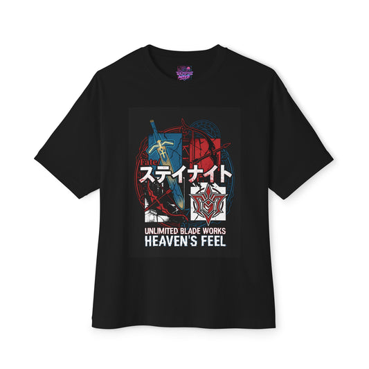 Fate Stay Night Unlimited Blade Works Anime Premium Oversized Unisex T-Shirt