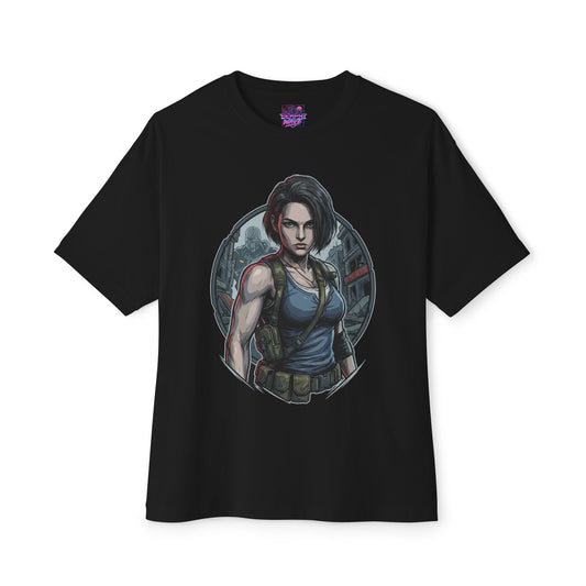 Jill Valentine RE Shirt | Classic Tube Top Beret Survival Horror Gamer Merch Premium Oversized Unisex T-Shirt