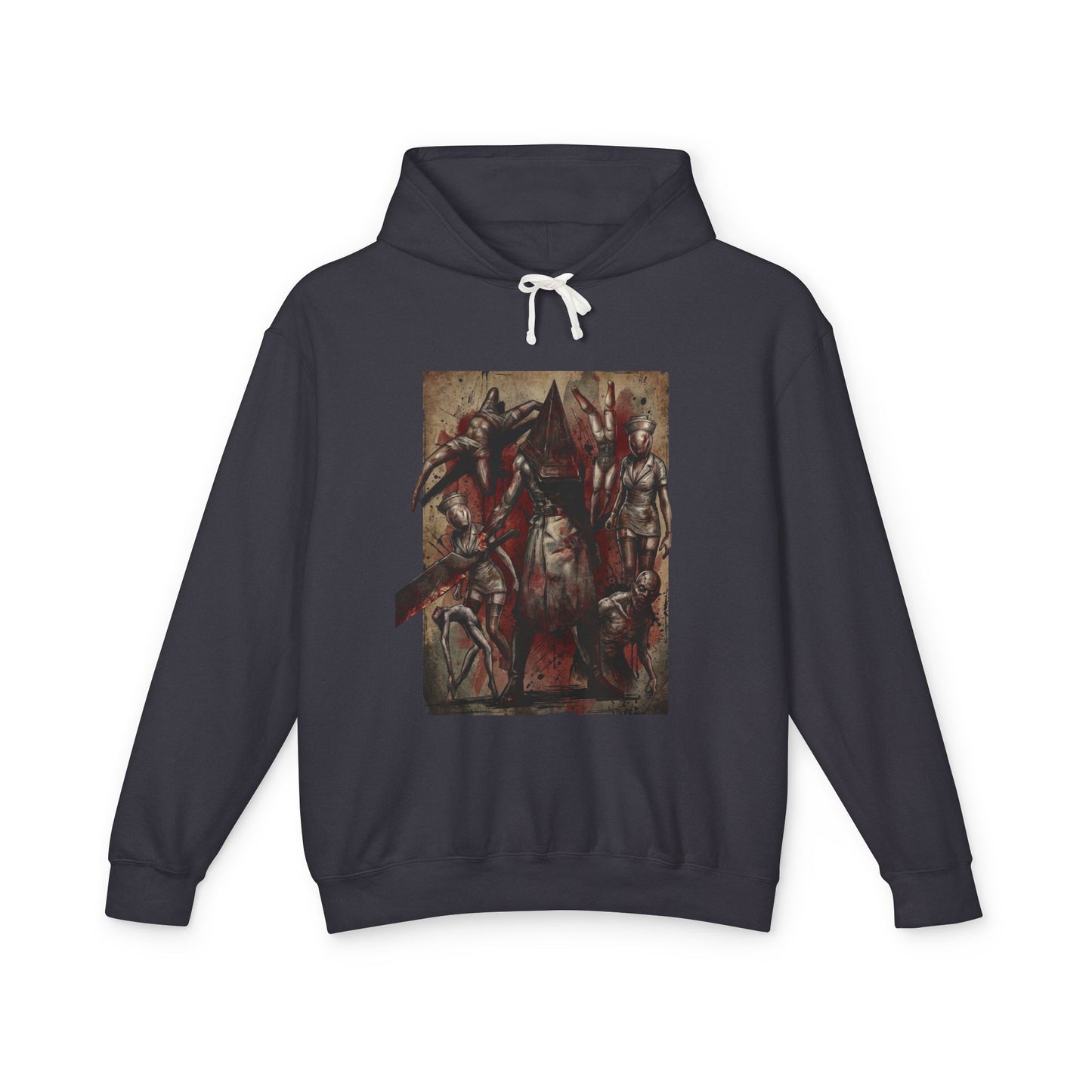 Atmospheric Pyramid Head Silent Hill 2 Remake Fog Portrait Red Thing Unisex Premium Hoodie