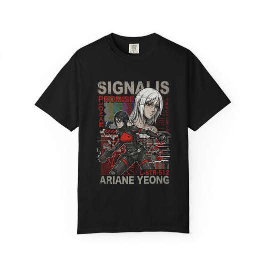 Signalis Melancholic Mystery Replika Horror Aesthetic Portrait Premium T-Shirt