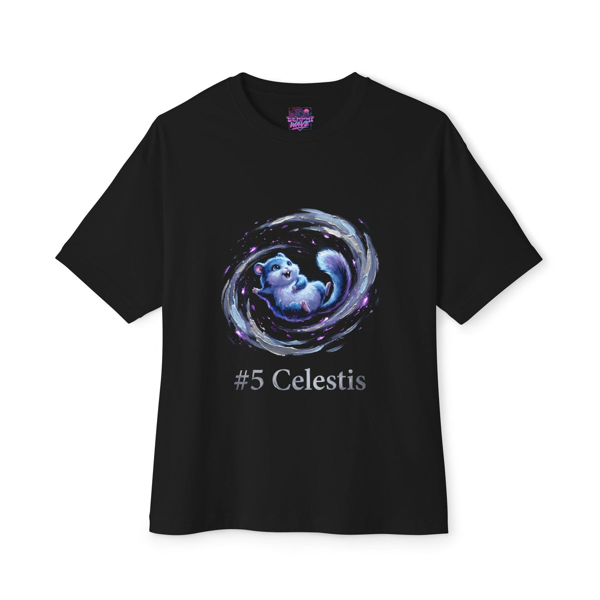Celestis Aniimo Moonlit Oil Painting Creature Art - Oversized Premium Tee