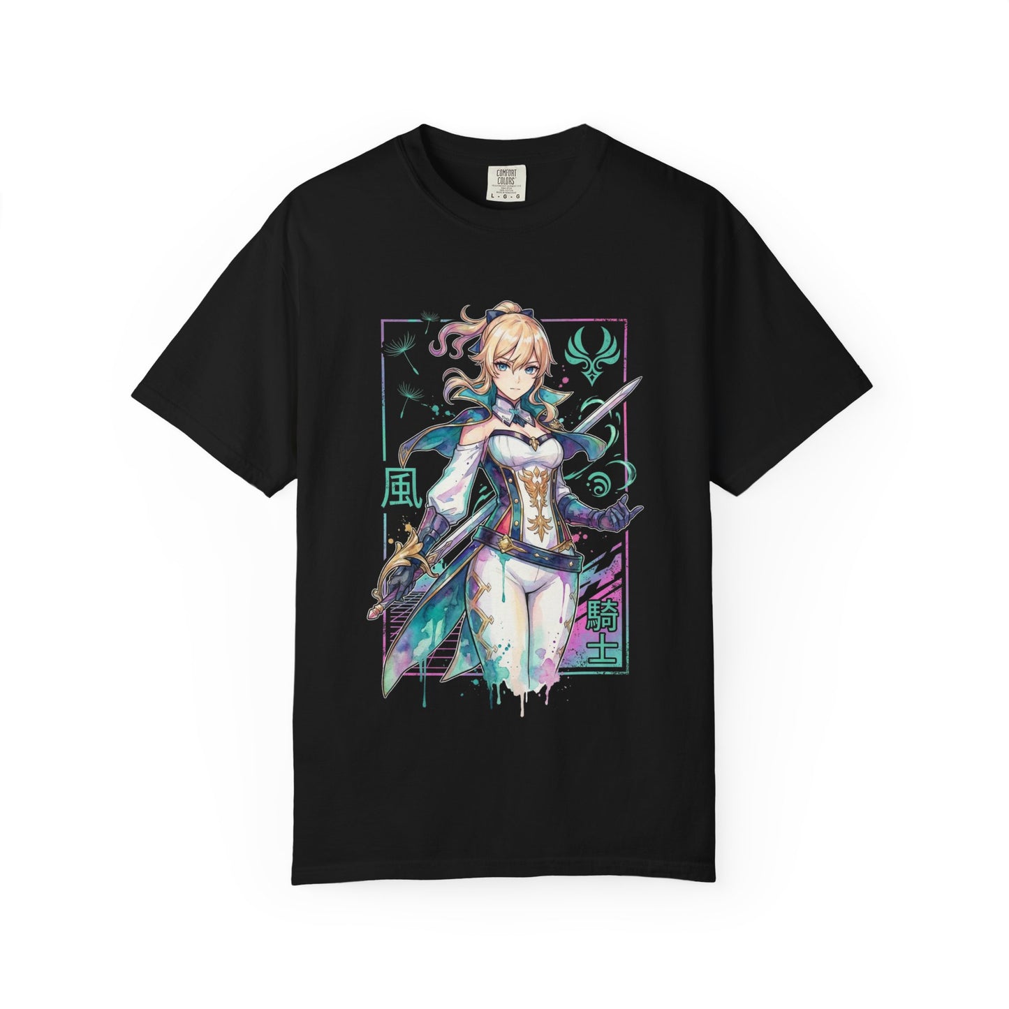 Jean Genshin Impact Dandelion Field Healing Wind Design Premium T-Shirt