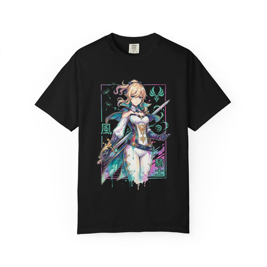 Jean Genshin Impact Dandelion Field Healing Wind Design Premium T-Shirt