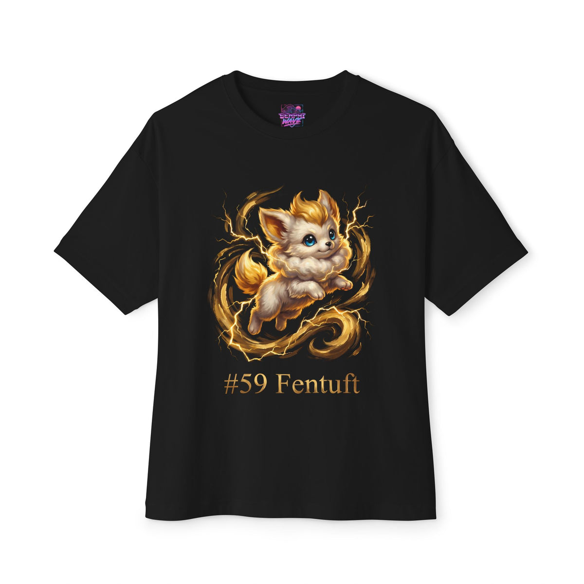 Fentuft Aniimo Gold Oil Painting Creature Art - Oversized Premium Tee