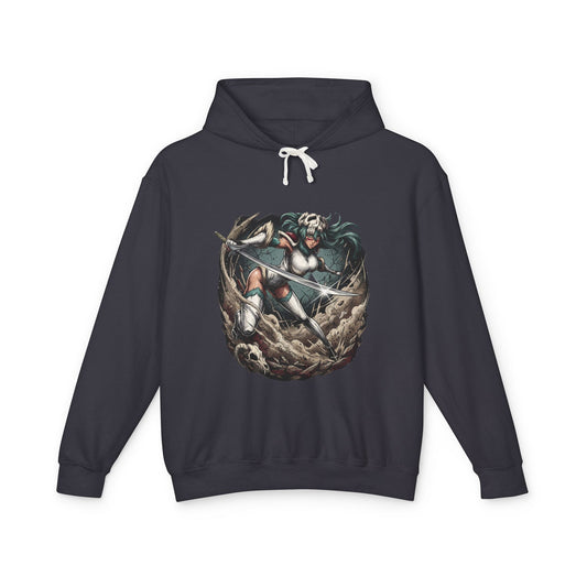 Fierce Goat-Horn Hollow Queen Inspired – Crimson Line Mask Remnants Portrait Unisex Premium Hoodie