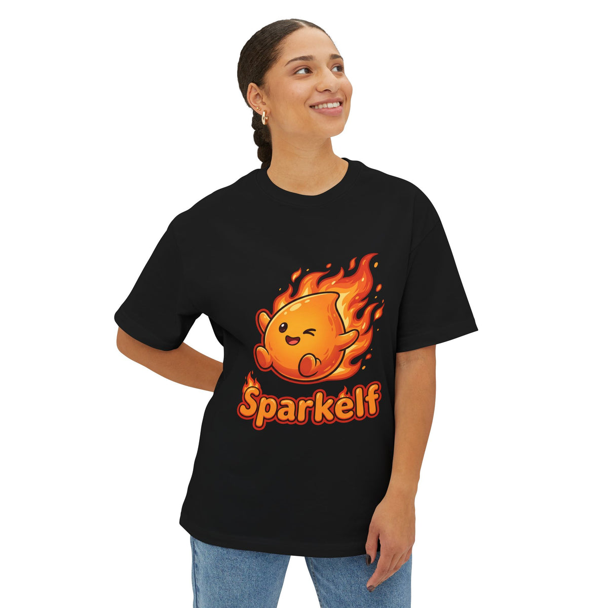 Sparkelf Aniimo Sticker Art Creature Art - Oversized Premium Tee