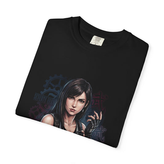 Final Fantasy VII Tifa Lockhart Remake Rebirth Crop Top Gloves Design Premium T-Shirt