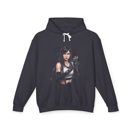 Final Fantasy VII Tifa Lockhart Remake Rebirth Crop Top Gloves Design Unisex Premium Hoodie