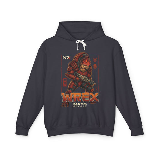 Mass Effect Wrex N7 Bold Lettering Fan Art Hoodie