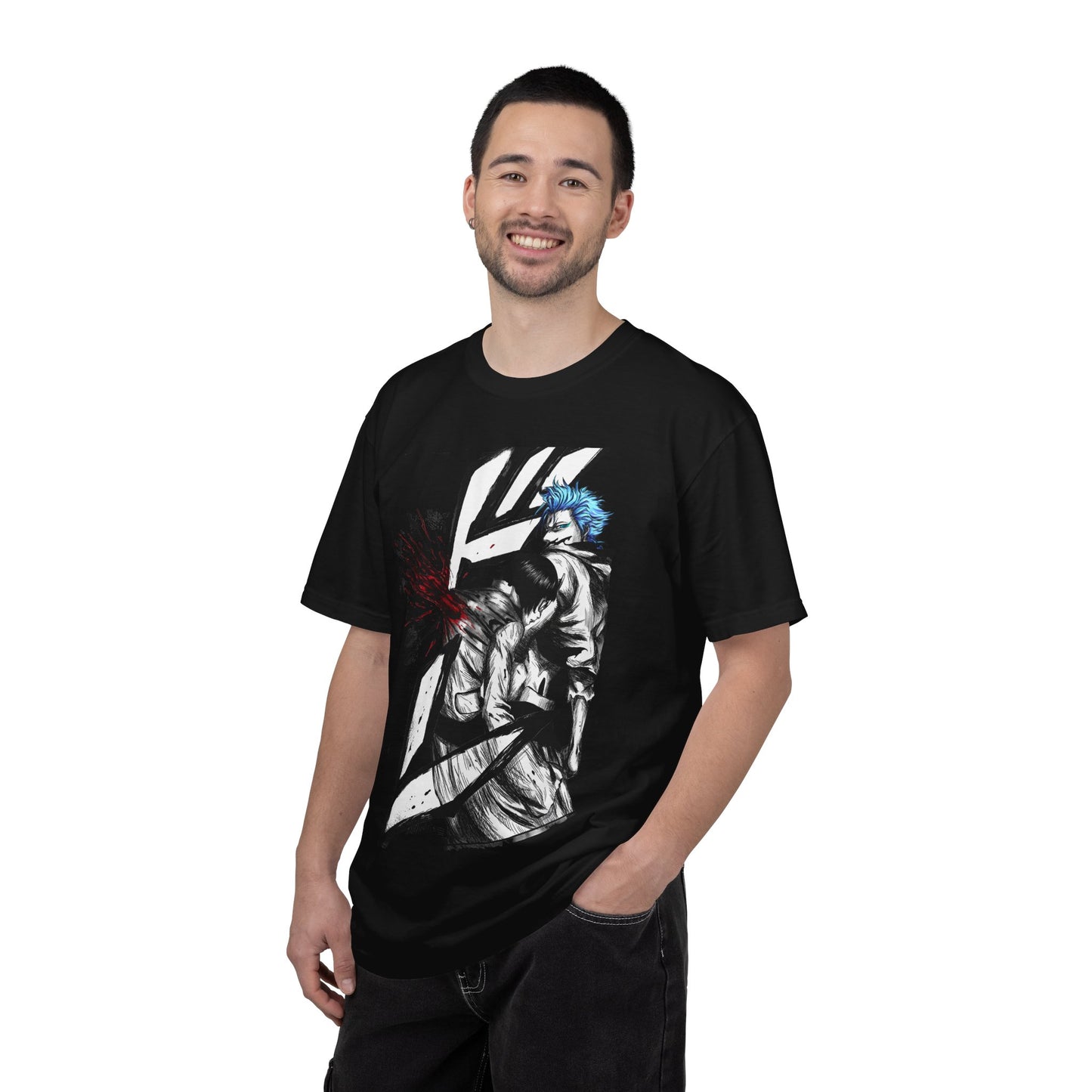 Sexta Espada Vibes Fan Design – Jagged Mask Fierce Fighter Premium T-Shirt