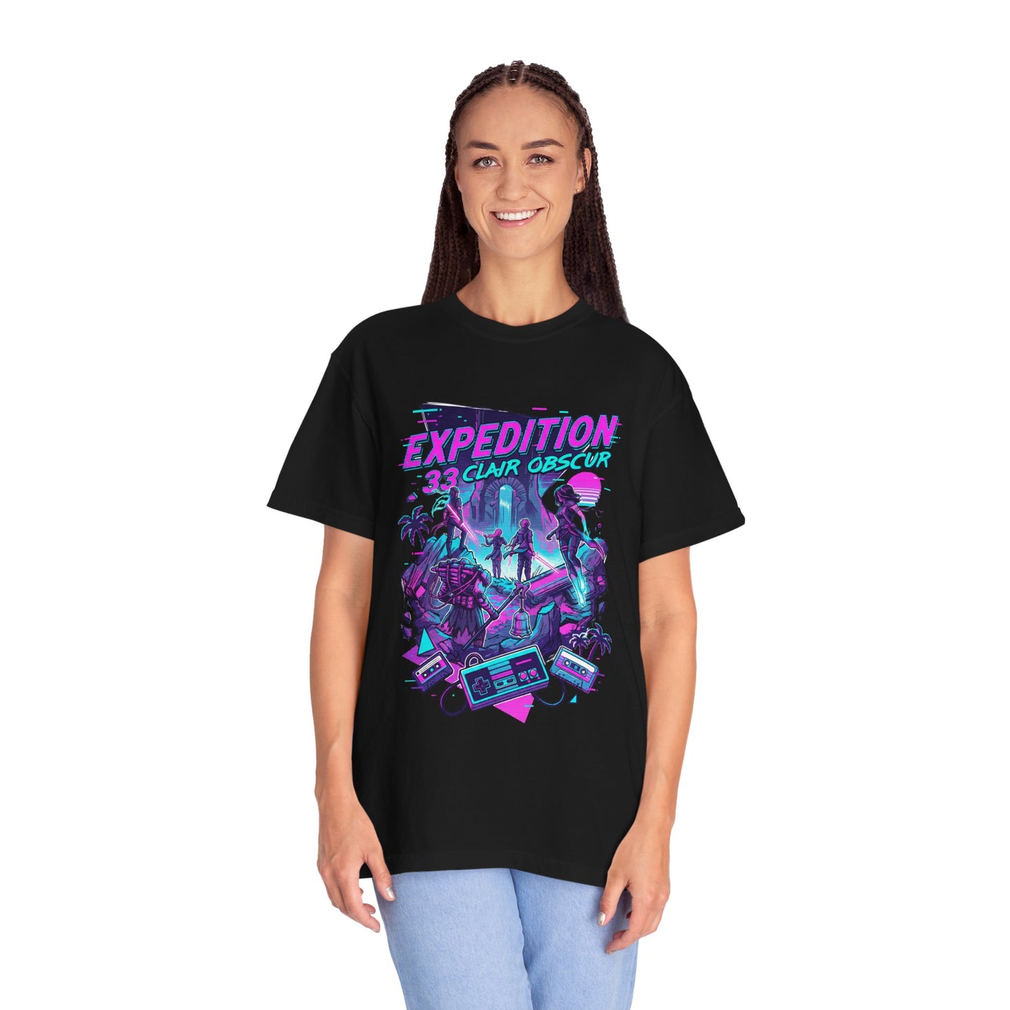 Clair Obscur Paintress Boss Retro Pixel Expedition Facing Design Premium T-Shirt