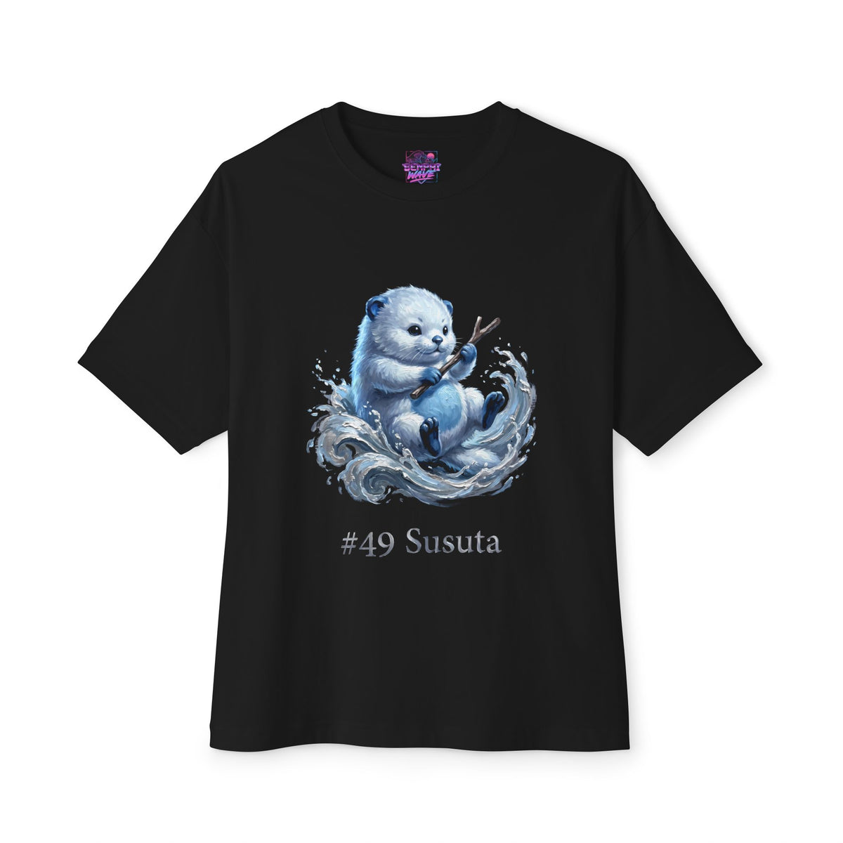 Susuta Aniimo Moonlit Oil Painting Creature Art - Oversized Premium Tee