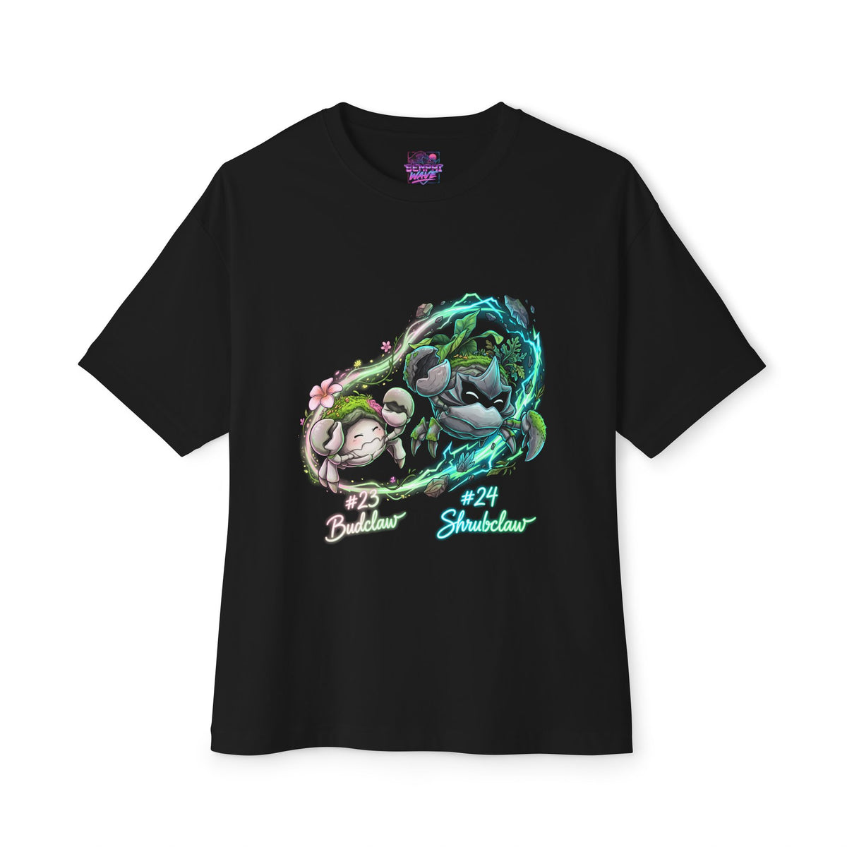 Budclaw Shrubclaw Aniimo Evolution Line Neon Glow - Oversized Premium Tee