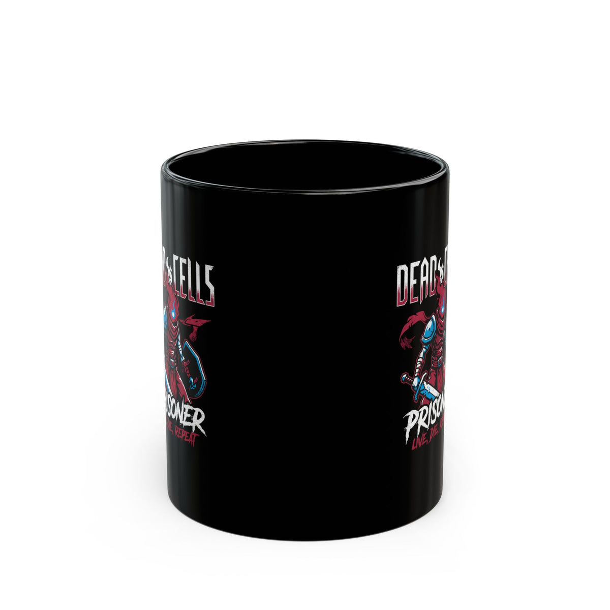 Dead Cells Prisoner Live Die Repeat Black Mug