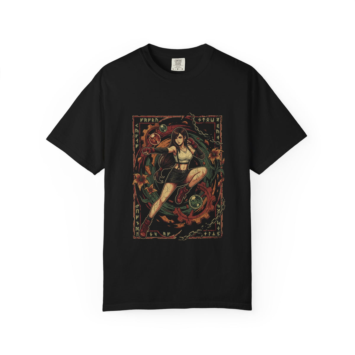 Final Fantasy VII Tifa Lockhart Black Skirt Boots Design Premium T-Shirt