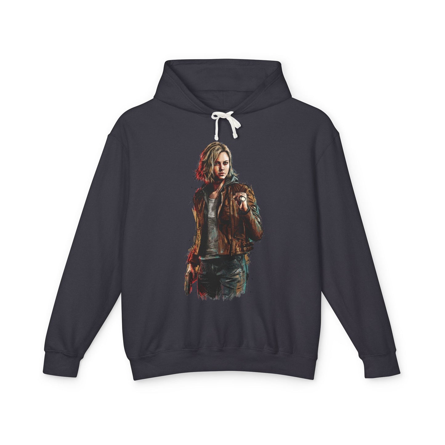 Grace Ashcroft Introverted Horror Survivor Design Unisex Premium Hoodie