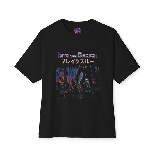 Into the Breach Mech Squad Gaming Graphic Oversized Tee | Katakana Squad