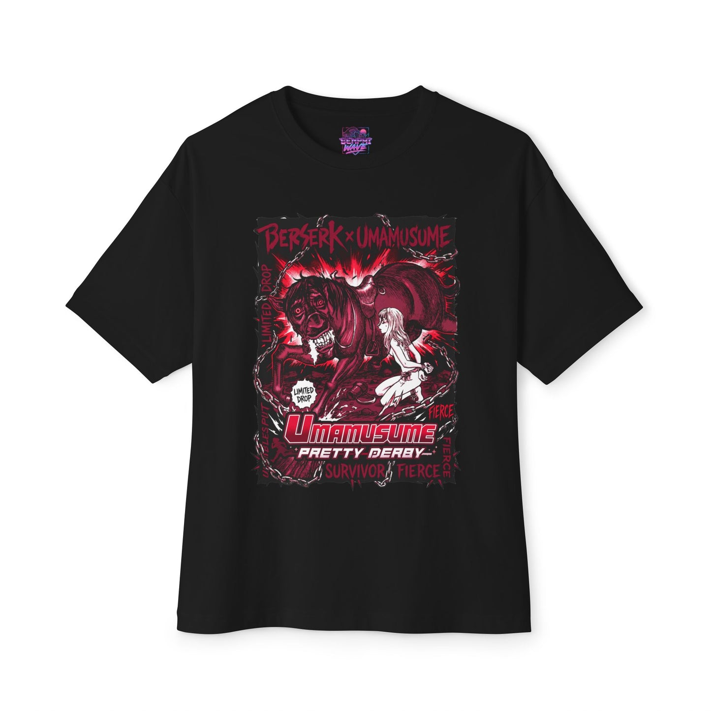 Uma Musume x Berserk: Guts Horse Girl Eclipse Premium Oversized Unisex T-Shirt