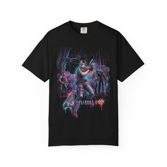 Resident Evil 1996 Original Mansion Zombie Retro Box Art Fan Illustration Premium T-Shirt