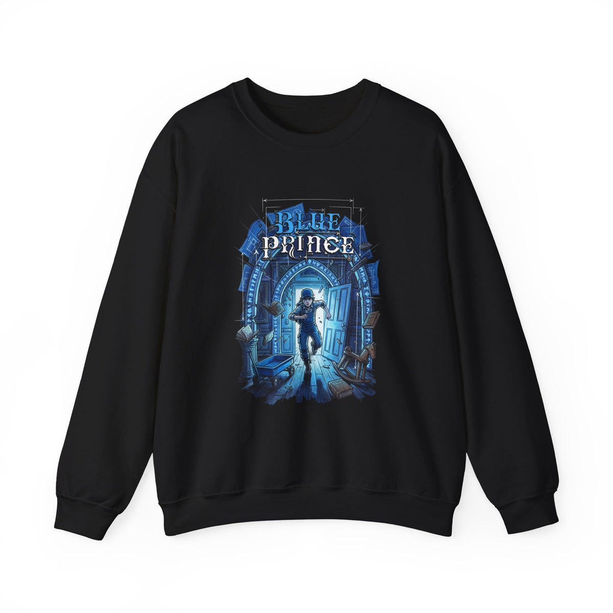 Blue Prince Mt Holly Manor Puzzle Game Fan Art Crewneck Sweatshirt