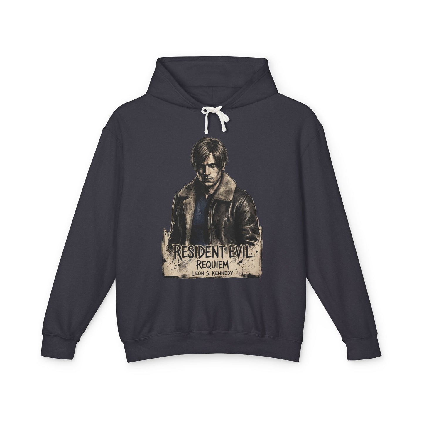Leon Kennedy Resident Evil Requiem Older Design Gravel Charm Unisex Premium Hoodie