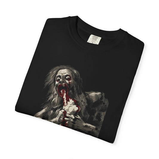 Saturn Devouring His Son Meme – Relatable Family Dinner Cursed Humor Devour me Daddy Premium T-Shirt