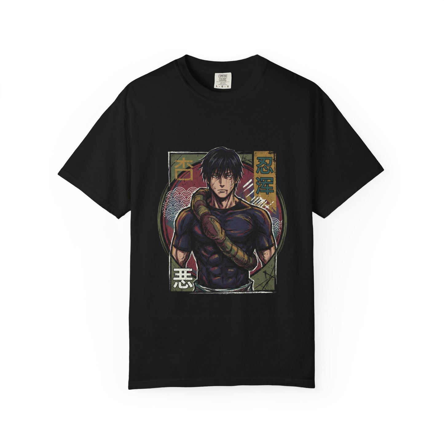 Toji Fushiguro JJK Scarred Face Muscular Build Portrait Premium T-Shirt