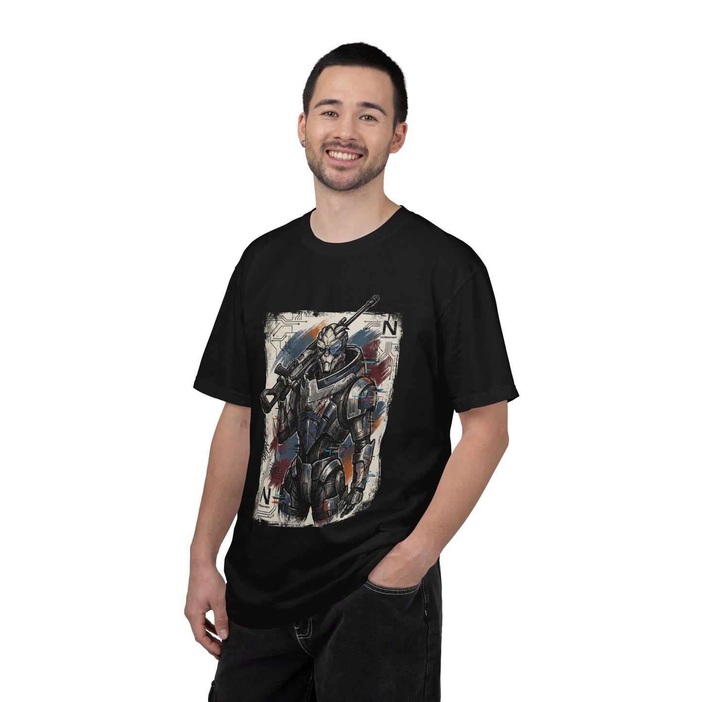 Mass Effect Garrus Vakarian C Sec Vigilante Archangel Art Premium T-Shirt