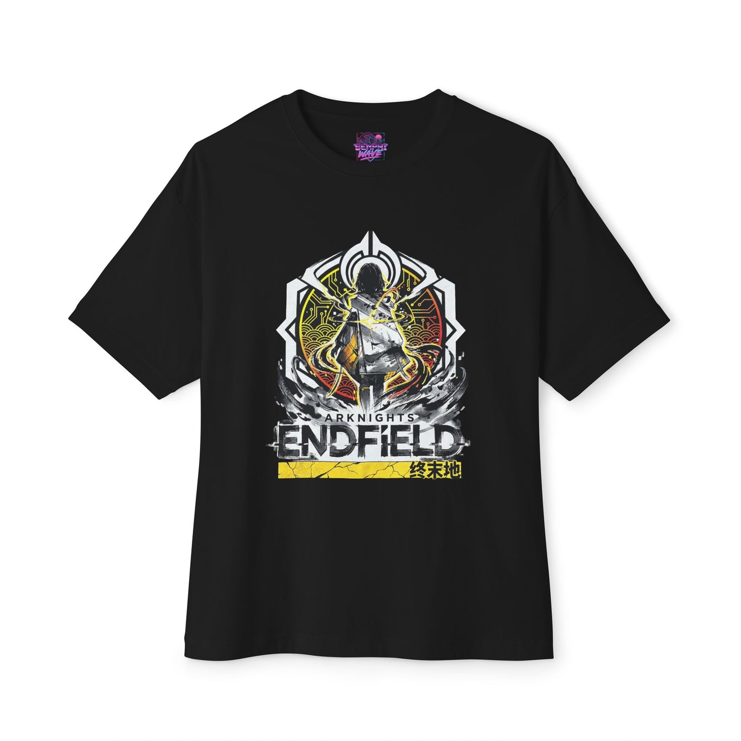 Factory Must Grow Arknights Endfield Meme Retro Pixel Factory Endless Expansion Chain Premium Oversized Unisex T-Shirt