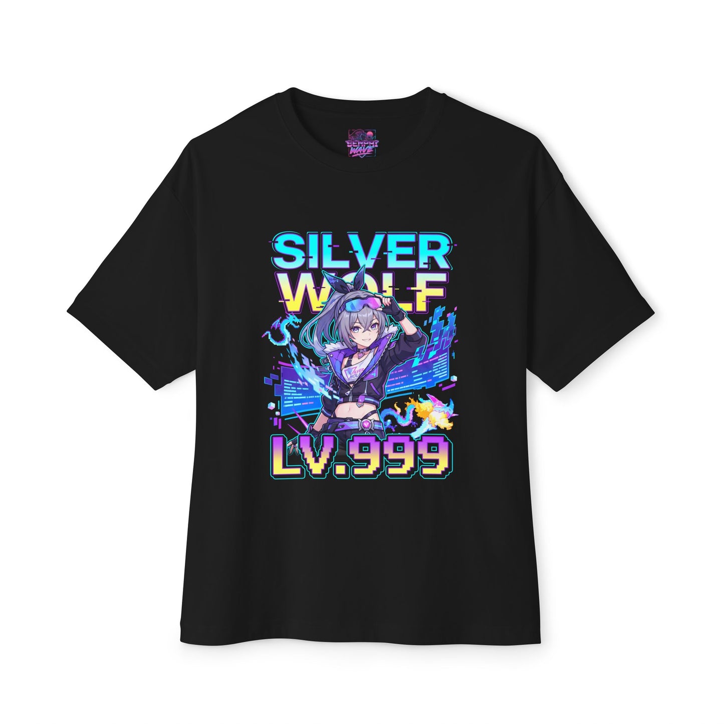 Silver Wolf Level 999: Stellaron Hunter Elite Premium Oversized Unisex T-Shirt