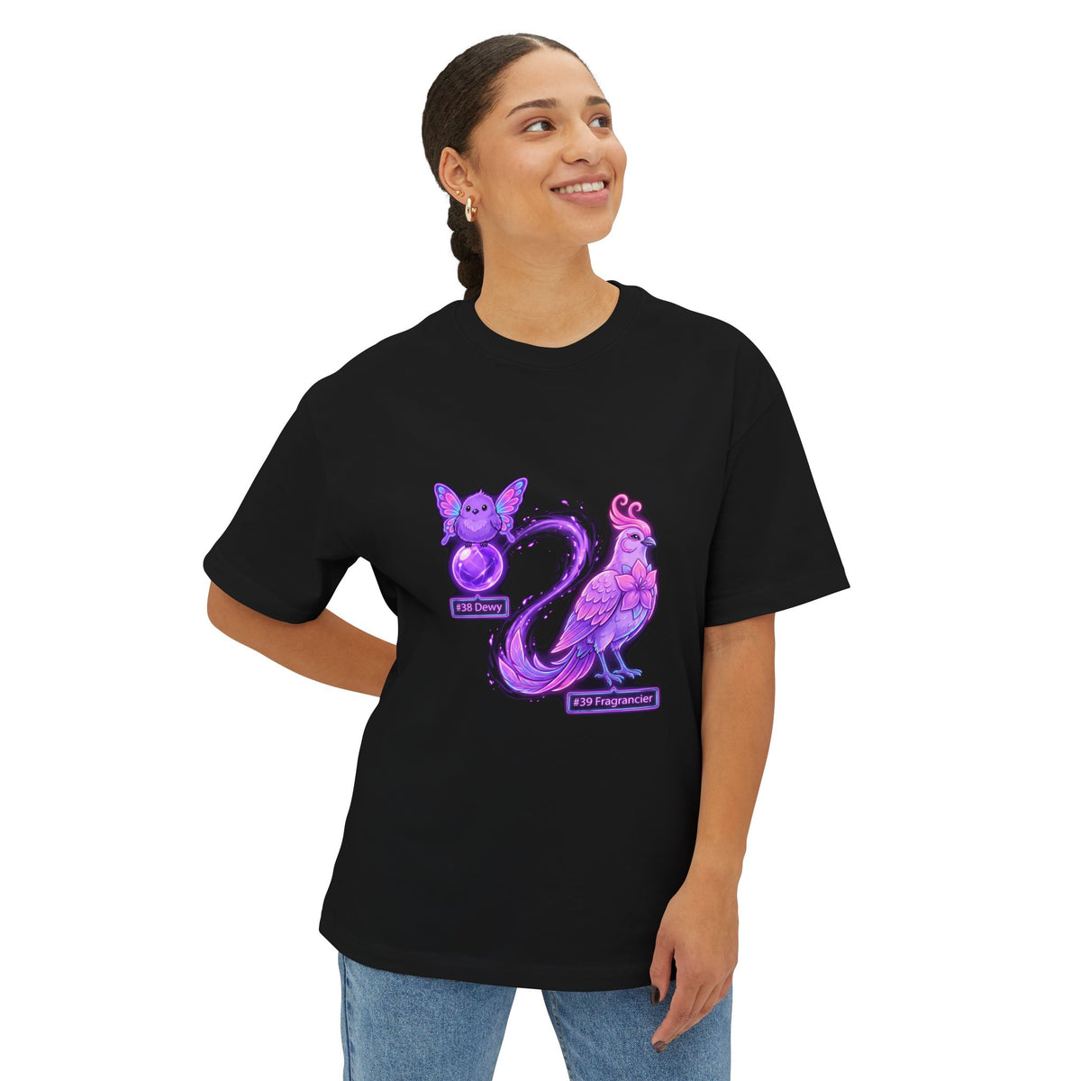 Dewy Fragrancier Aniimo Evolution Line Neon Glow - Oversized Premium Tee